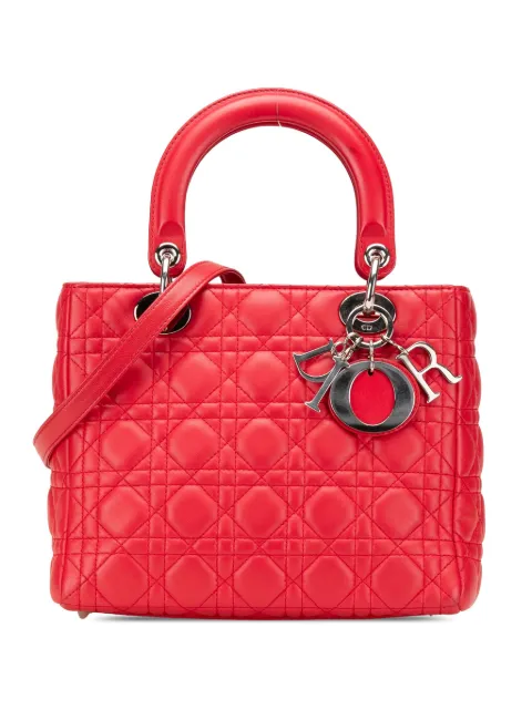 Christian Dior Pre-Owned 2011 Medium Lambskin Cannage Lady Dior satchel