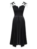 POST MERIDIEM Flowy Slit midi dress - Black