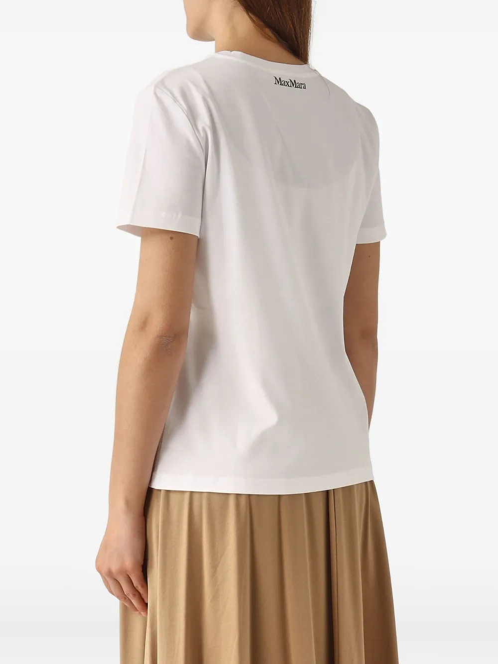 Max Mara Short-sleeved T-shirt In White
