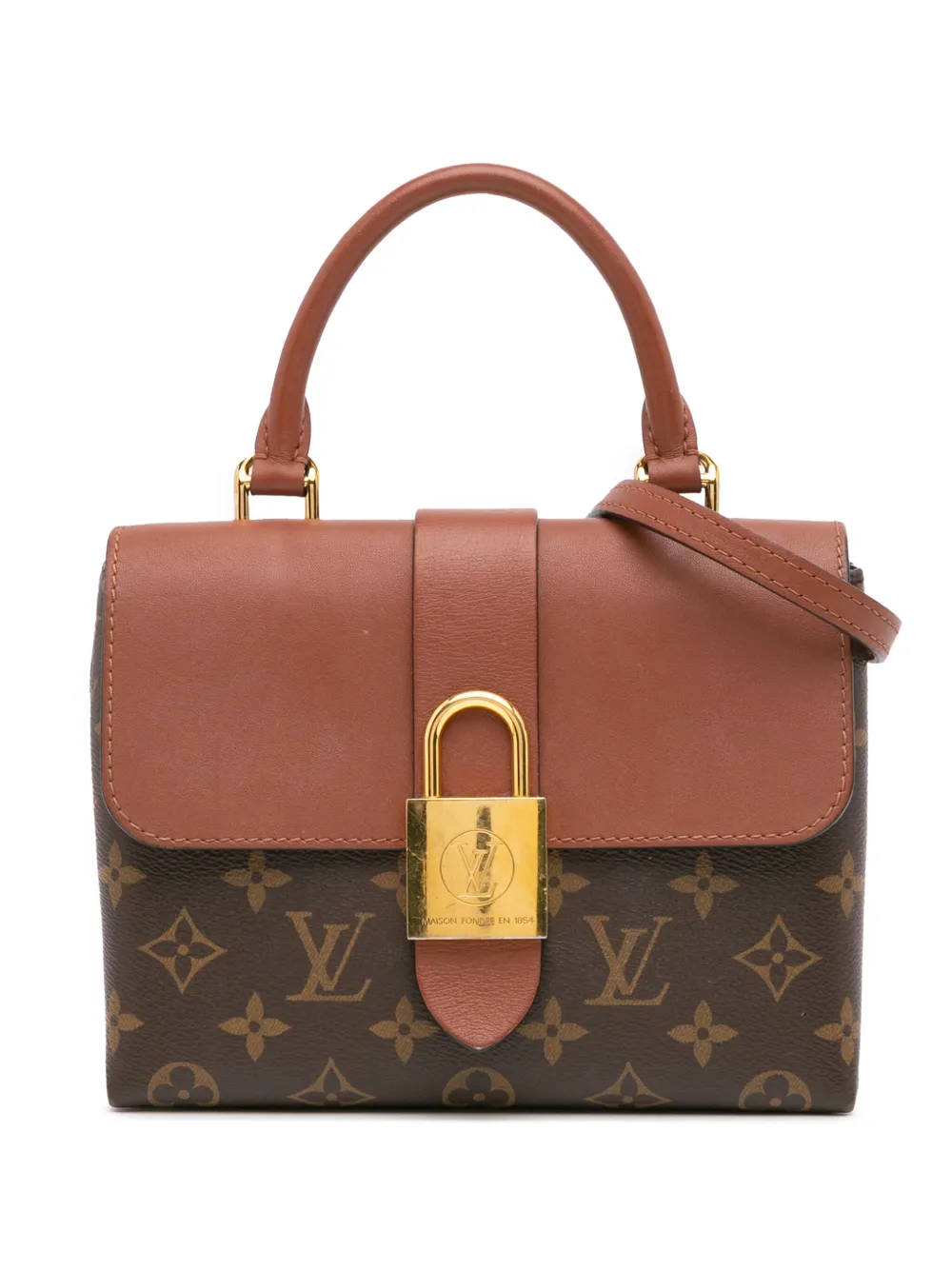 Louis Vuitton Pre-Owned 2021-2024 モノグラム ロッキー BB サッチェルバッグ - ブラウン Louis Vuitton Pre-Owned 2021-2024 モノグラム ロッキー BB サッチェルバッグ - ブラウン