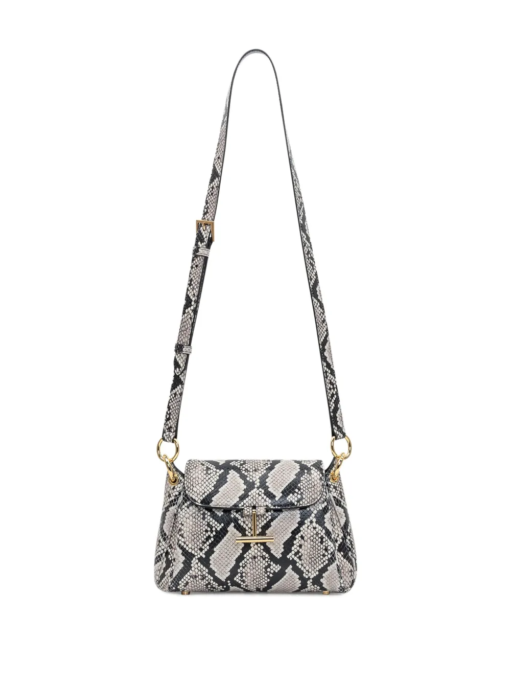 TOM FORD Tara suède schoudertas Grijs