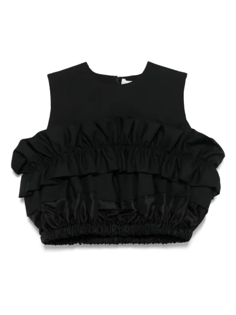 Noir Kei Ninomiya top corto con volantes