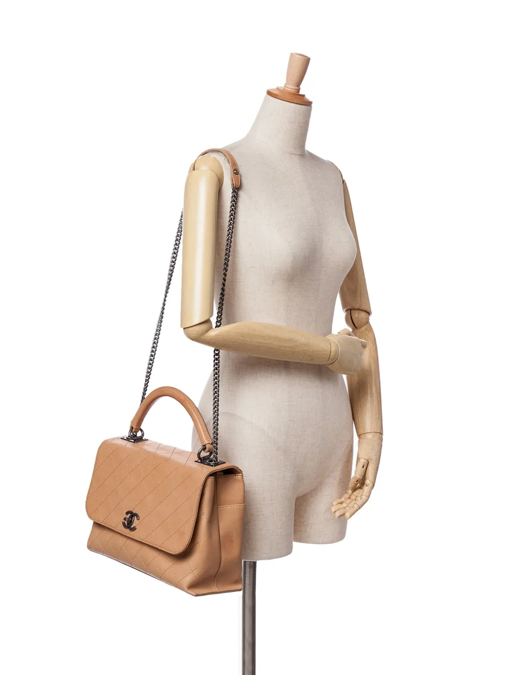 CHANEL Pre-Owned 2016-2017 Large Calfskin Stitched Urban Luxury Top Handle Bag satchel | Pre-Owned | Image 2