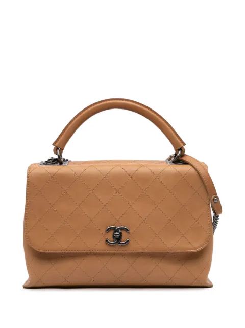 CHANEL Pre-Owned 2016-2017 Large Calfskin Stitched Urban Luxury Top Handle Bag satchel