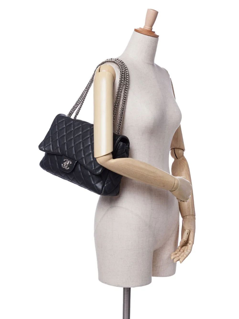 CHANEL Pre-Owned 2006-2008 Jumbo Classic Lambskin Bijoux Chain Single Flap shoulder bag | Pre-Owned | Image 2