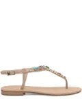 Emanuela Caruso crystal-embellished sandals - Neutrals