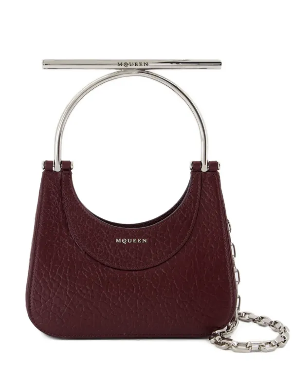 Alexander McQueen Leather Shoulder Bag in Red