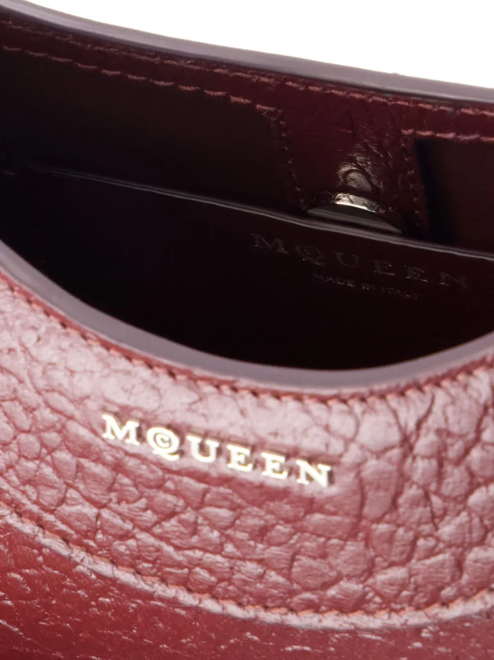 Alexander McQueen Leren schoudertas Rood