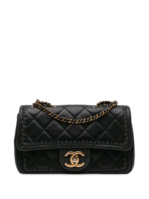 CHANEL Pre-Owned 2015-2016 Quilted Lambskin Whipstitch Single Flap crossbody bag