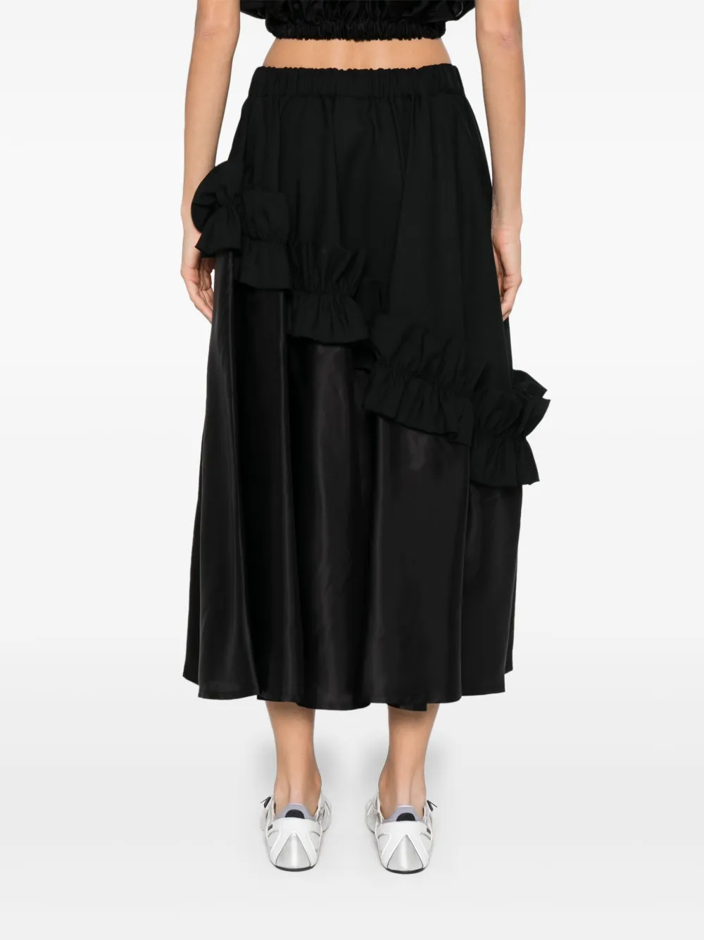 NOIR KEI NINOMIYA RUFFLE-DETAIL SKIRT 