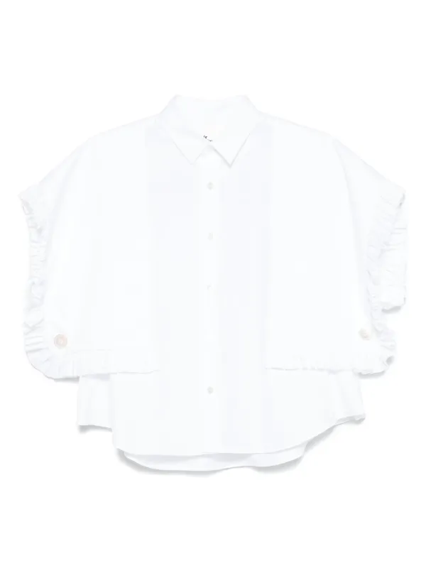 【新品】ノワールケイニノミヤ シャツ S ホワイト100%コットン Noir Kei Ninomiya コットン シャツ | ホワイト | FARFETCH JP