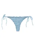 MC2 Saint Barth floral-embroidered bikini briefs - Blue
