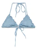 MC2 Saint Barth triangle-cup bikini top - Blue