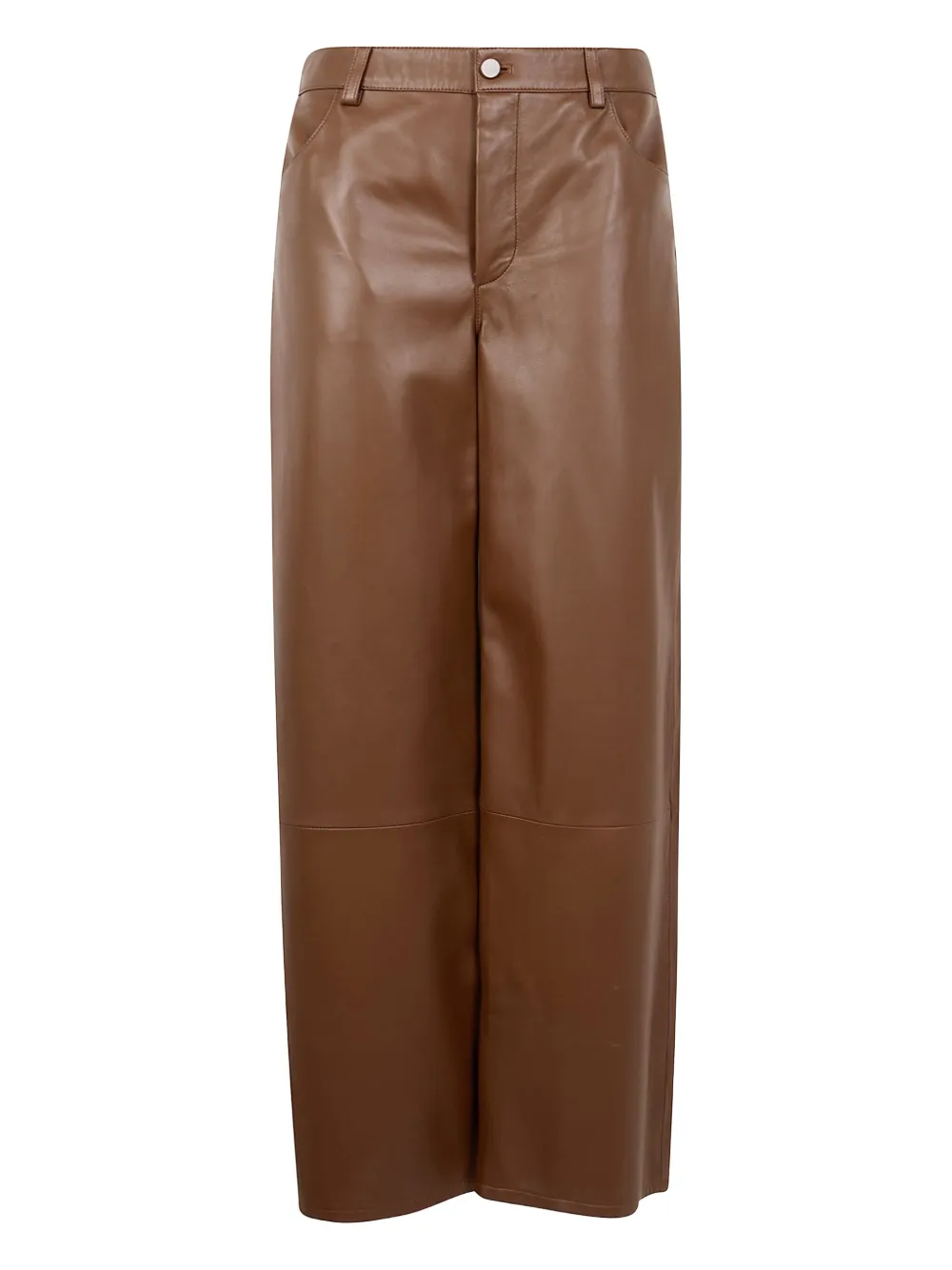 LouLou de Saison Leren broek Bruin