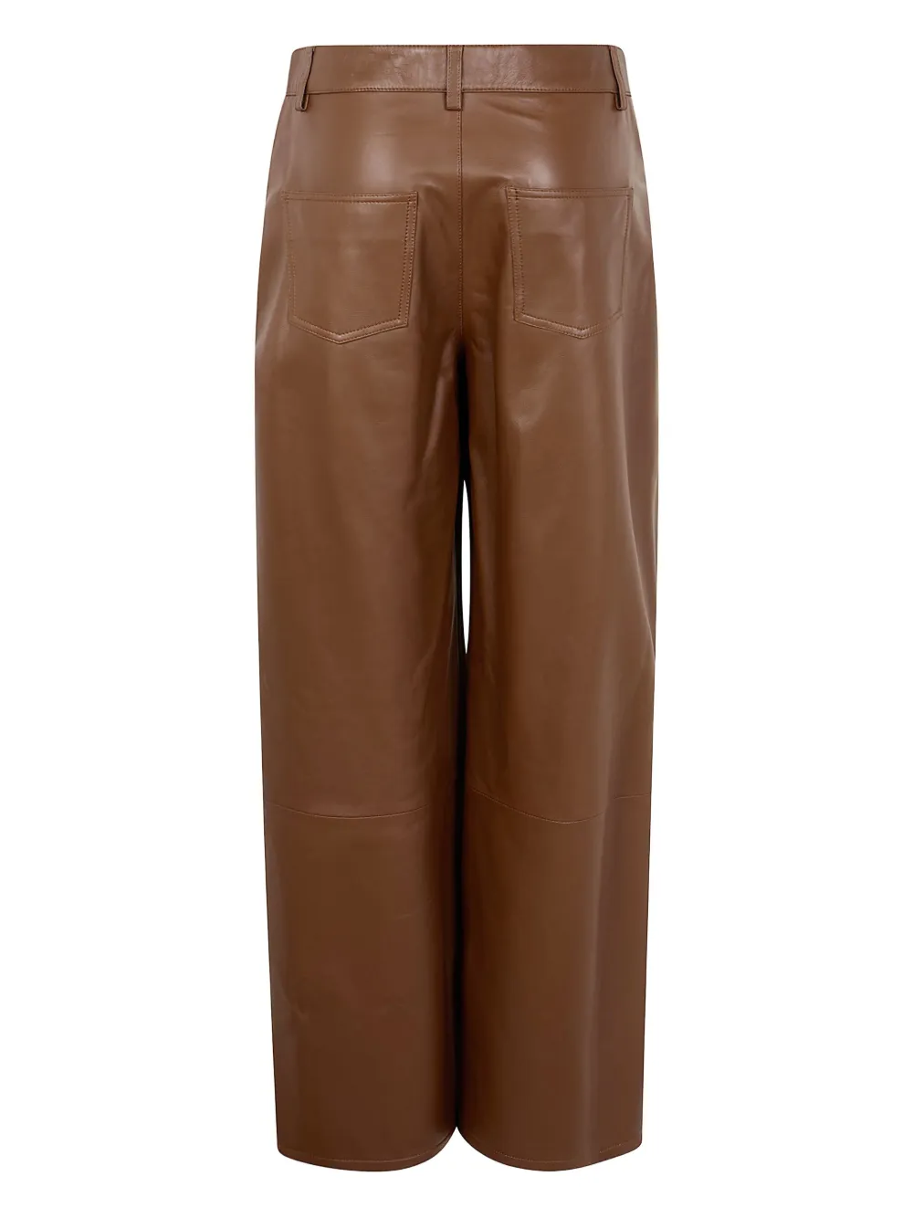 LouLou de Saison Leren broek Bruin
