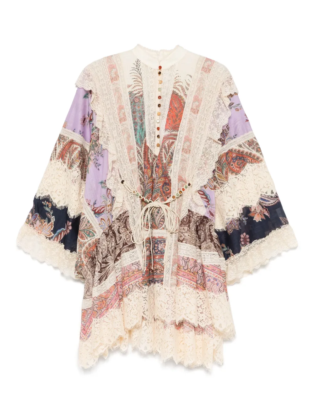 ZIMMERMANN Rhiannon Billow jurk Beige
