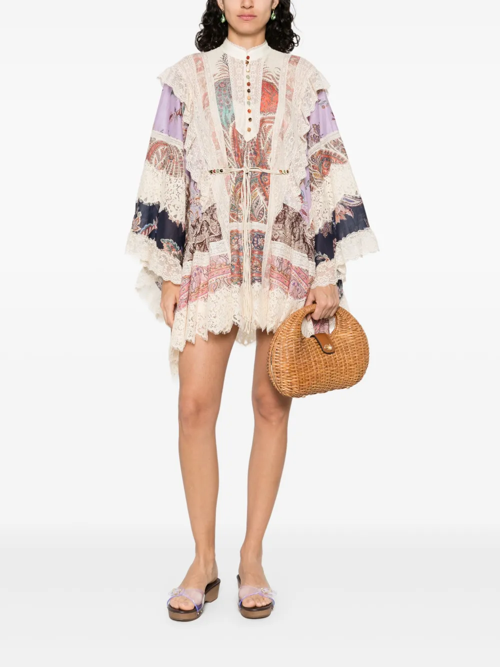 ZIMMERMANN Rhiannon Billow jurk - Beige