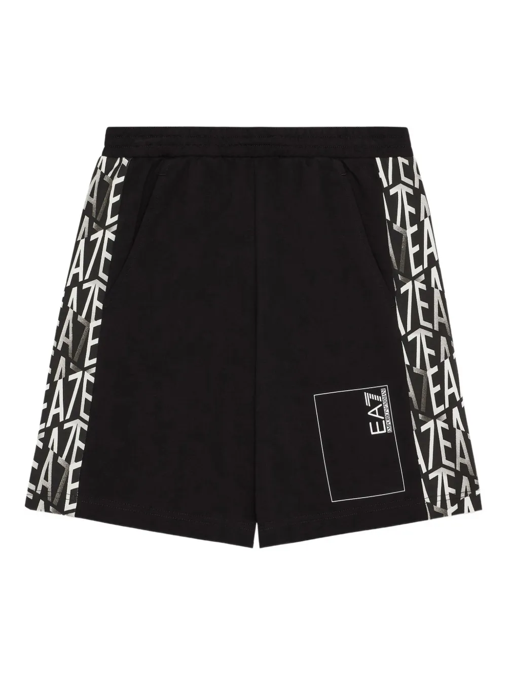 Emporio Ar i Kids Katoenen shorts Zwart