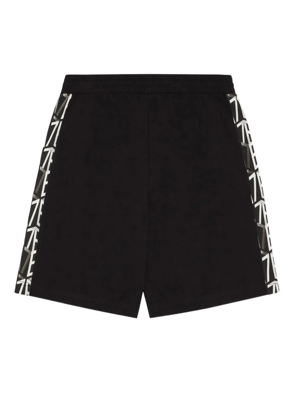Emporio Armani Kids Katoenen shorts Zwart