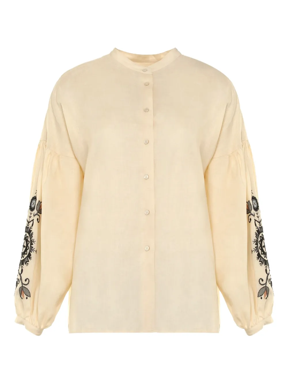 Weekend Max Mara Blouse met ballonmouwen Beige