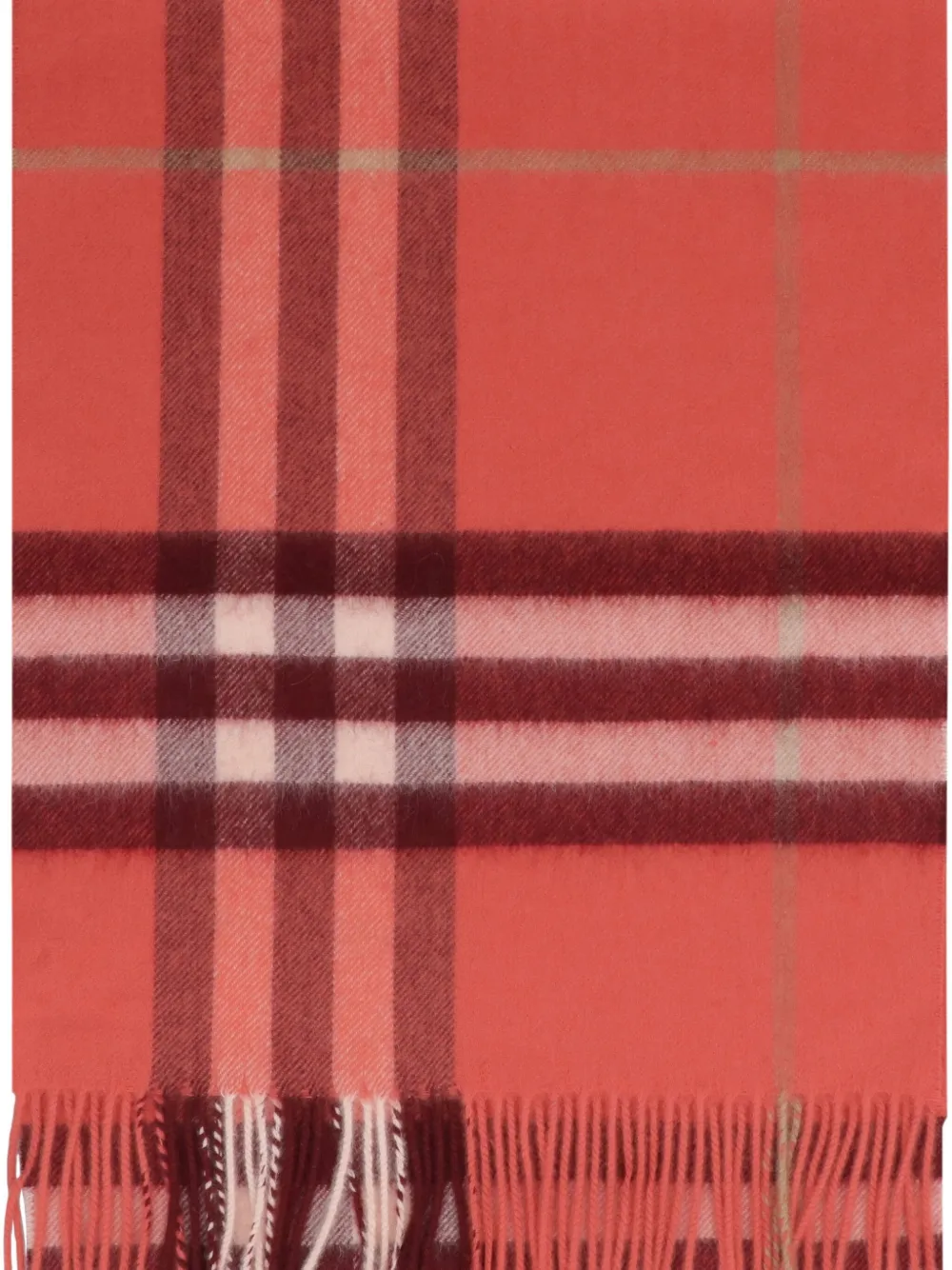 Burberry Geruite sjaal Rood