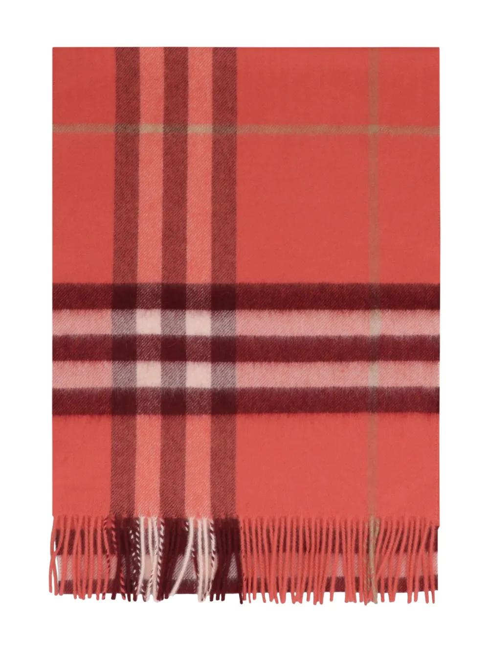 Burberry Geruite sjaal Rood