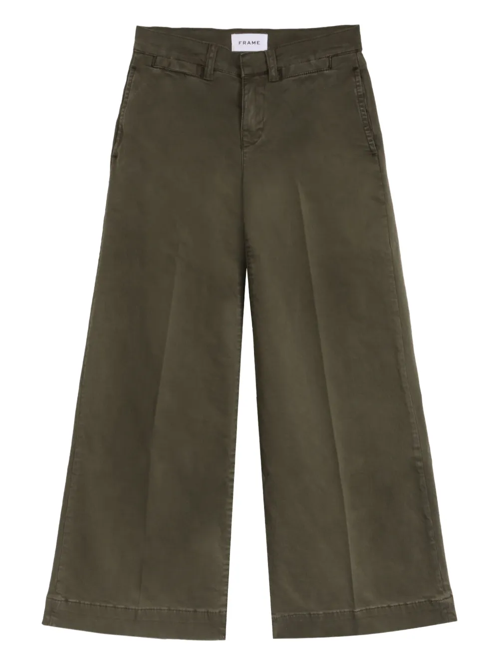 FRAME pantalon en coton | vert | Image 1
