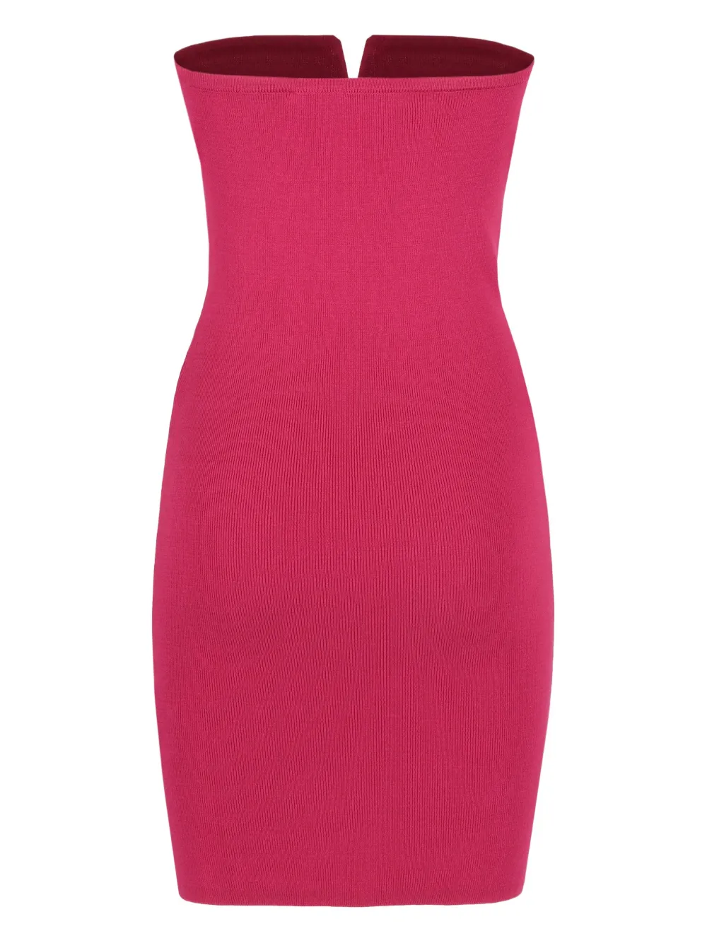Federica Tosi strapless ribbed bodycon mini dress - Roze