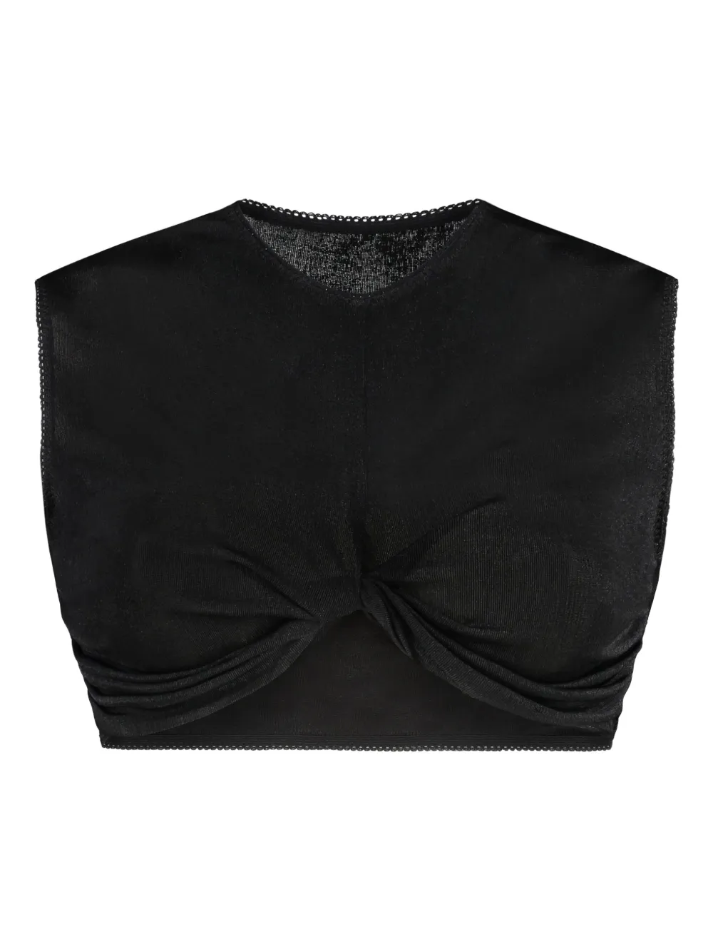 ANNA OCTOBER TWISTED-FRONT CROP TOP
