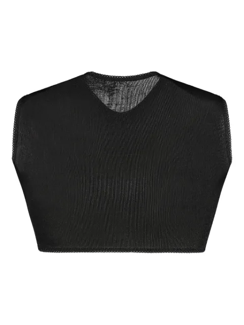 Anna October croptop med vriden framsida