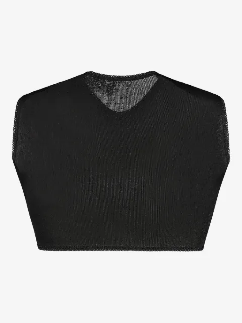 Anna October twisted-front crop top