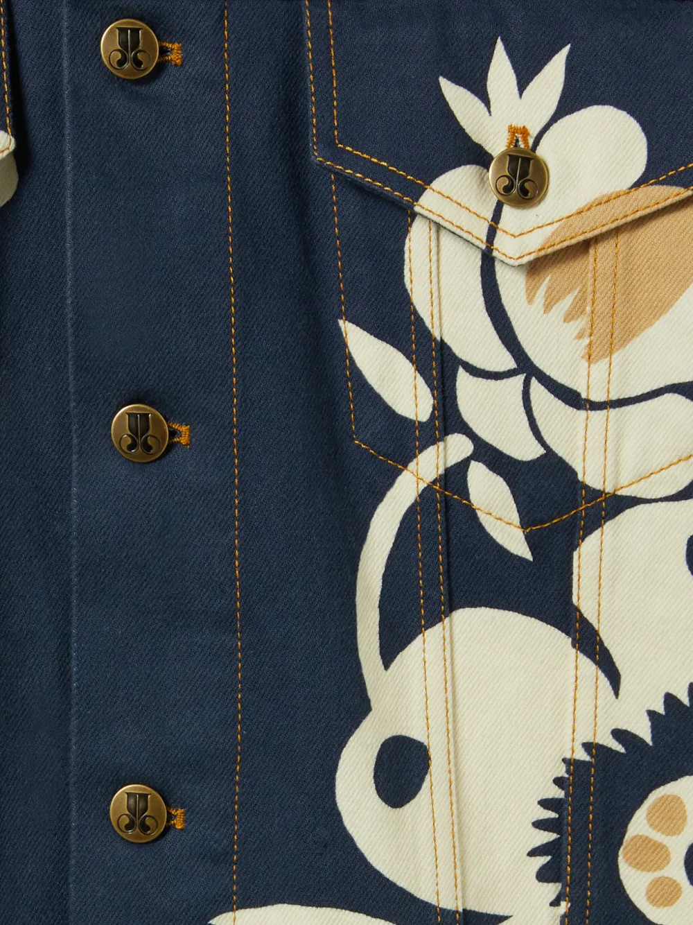 La DoubleJ Jack met bloemenprint Blauw