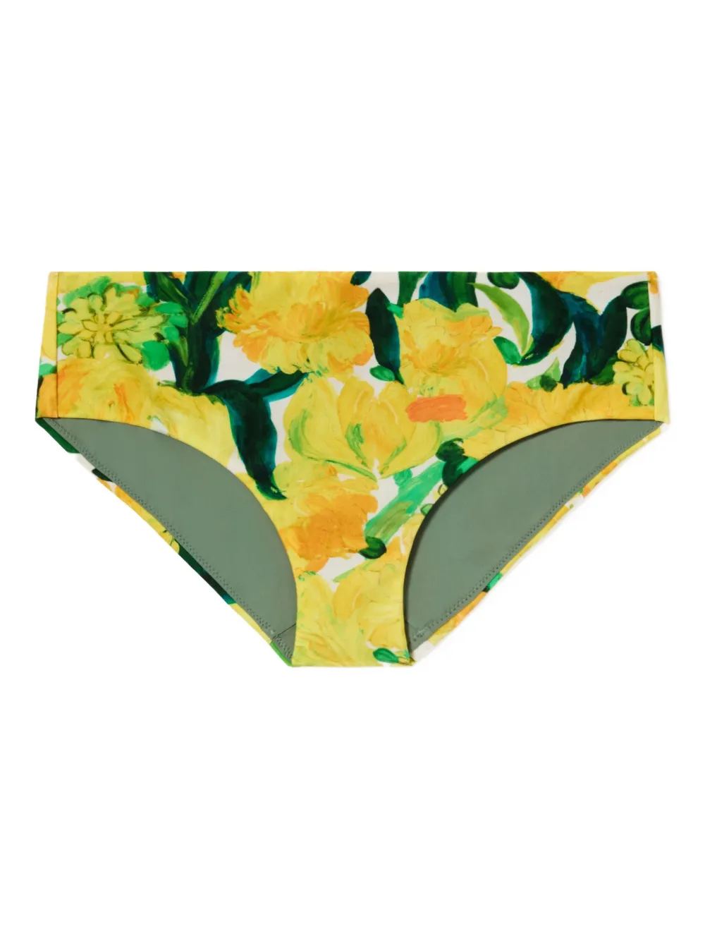 La Doublej Floral-print Bikini Bottoms