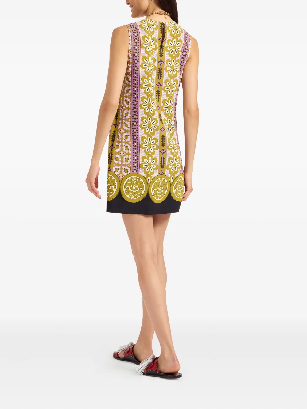 La DoubleJ Mini-jurk met bloemenprint Roze