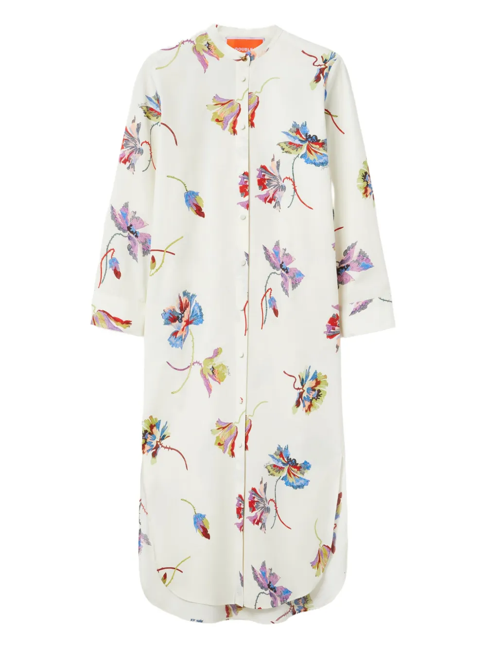 La DoubleJ Shirtjurk met bloemenprint Wit