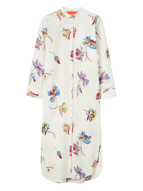 La DoubleJ floral-print shirt dress