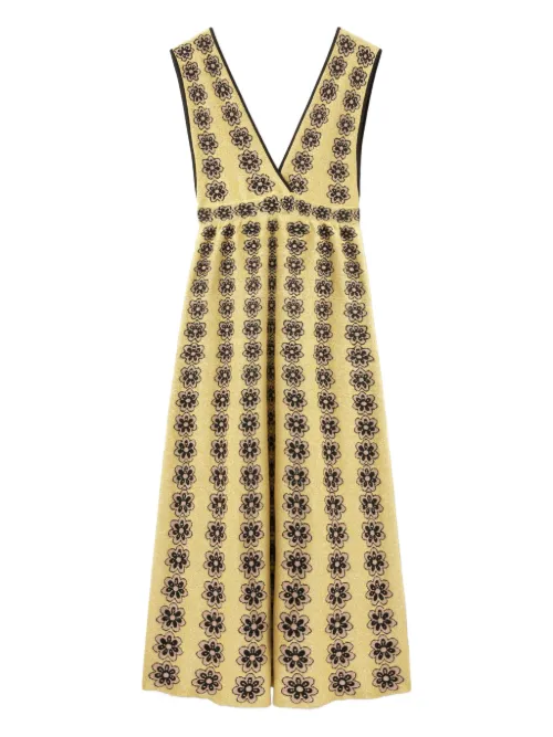 Robe longue à fleurs brodées Caper - La DoubleJ - Modalova