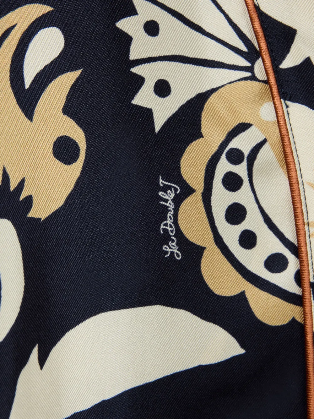 La DoubleJ Midnight wikkeljurk met bloemenprint Blauw