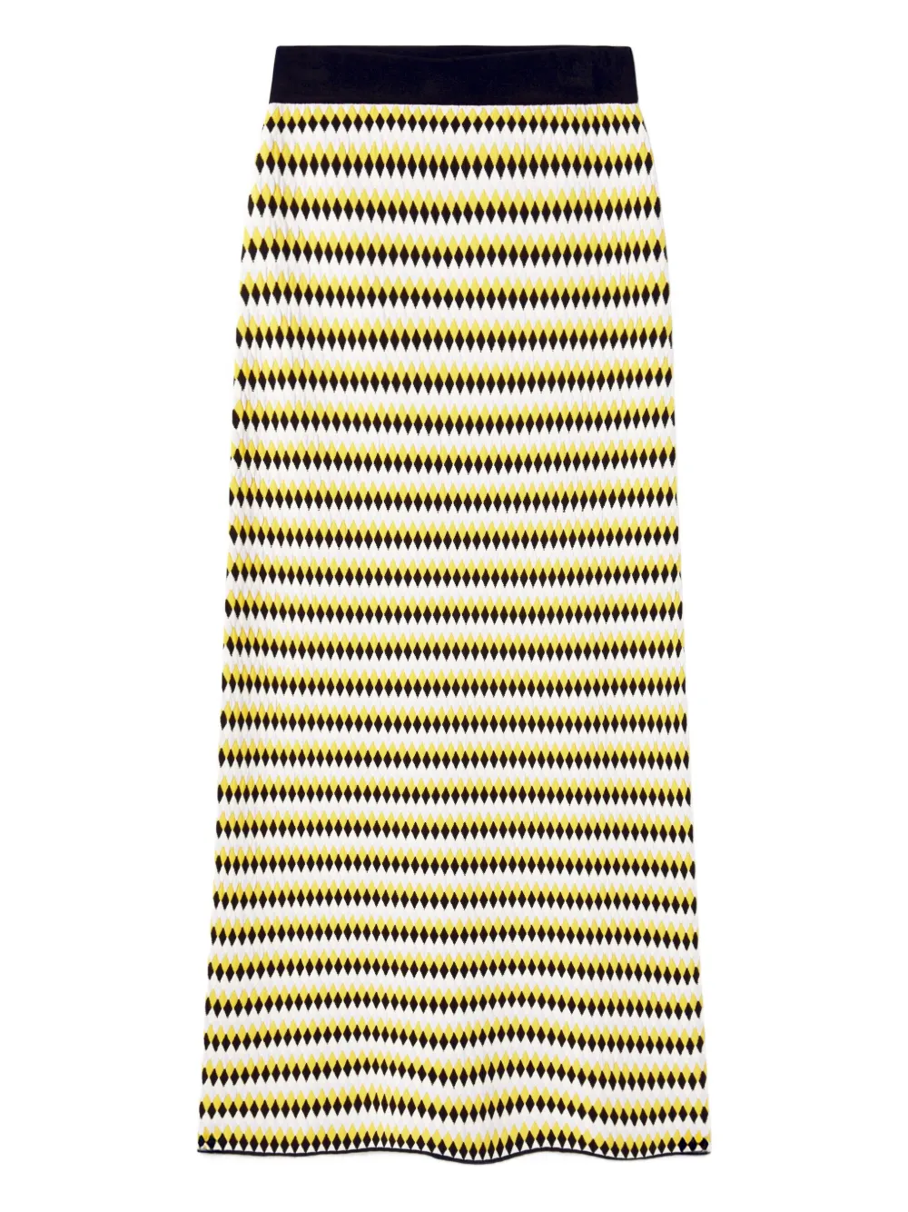 La Doublej Striped Midi Skirt