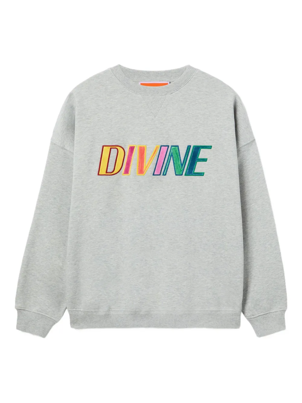La DoubleJ Off Court divine-embroidered sweatshirt Grijs