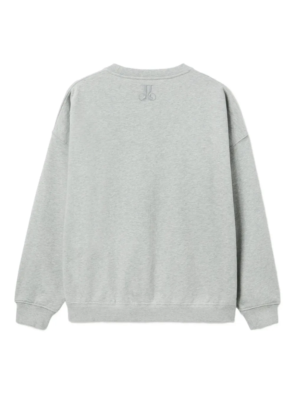 La DoubleJ Off Court divine-embroidered sweatshirt Grijs