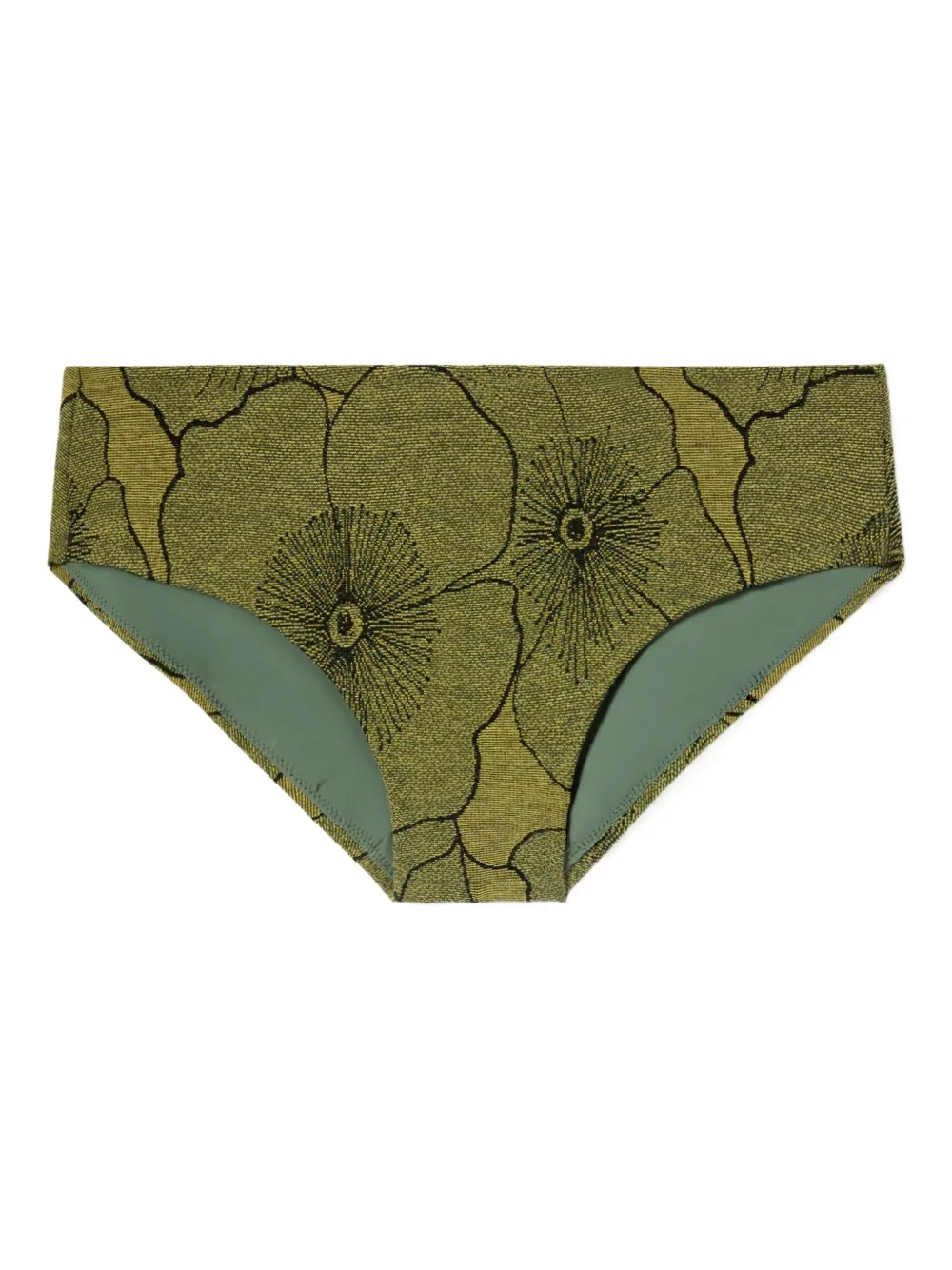 La Doublej Boy Floral-print Bikini Briefs