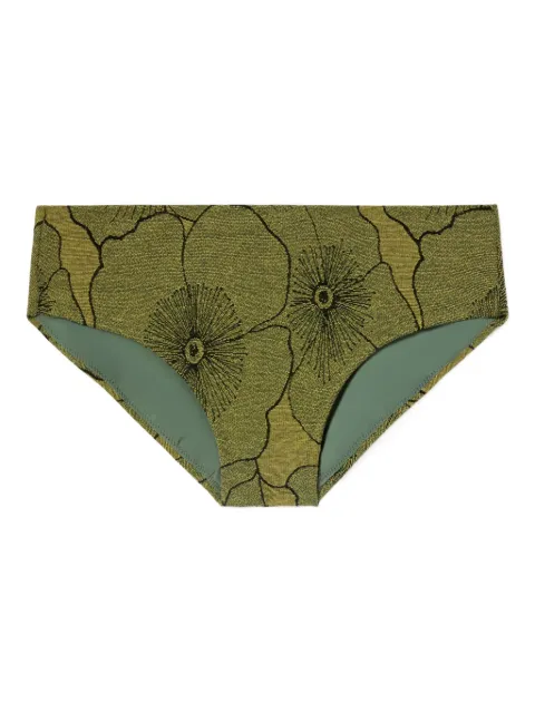 La DoubleJ bikini bottom con estampado floral