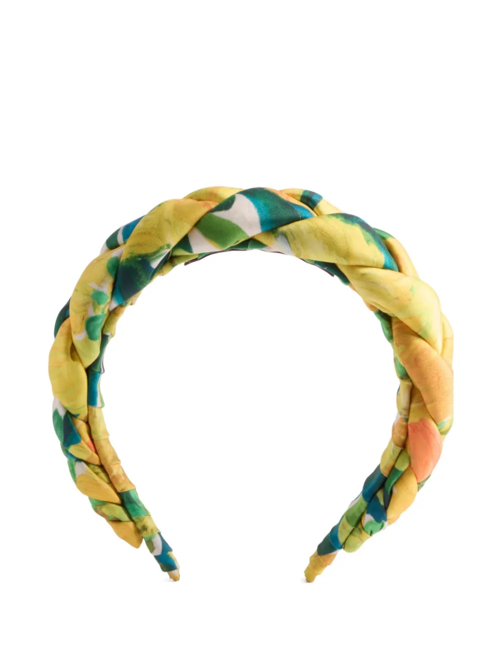 braided floral head band