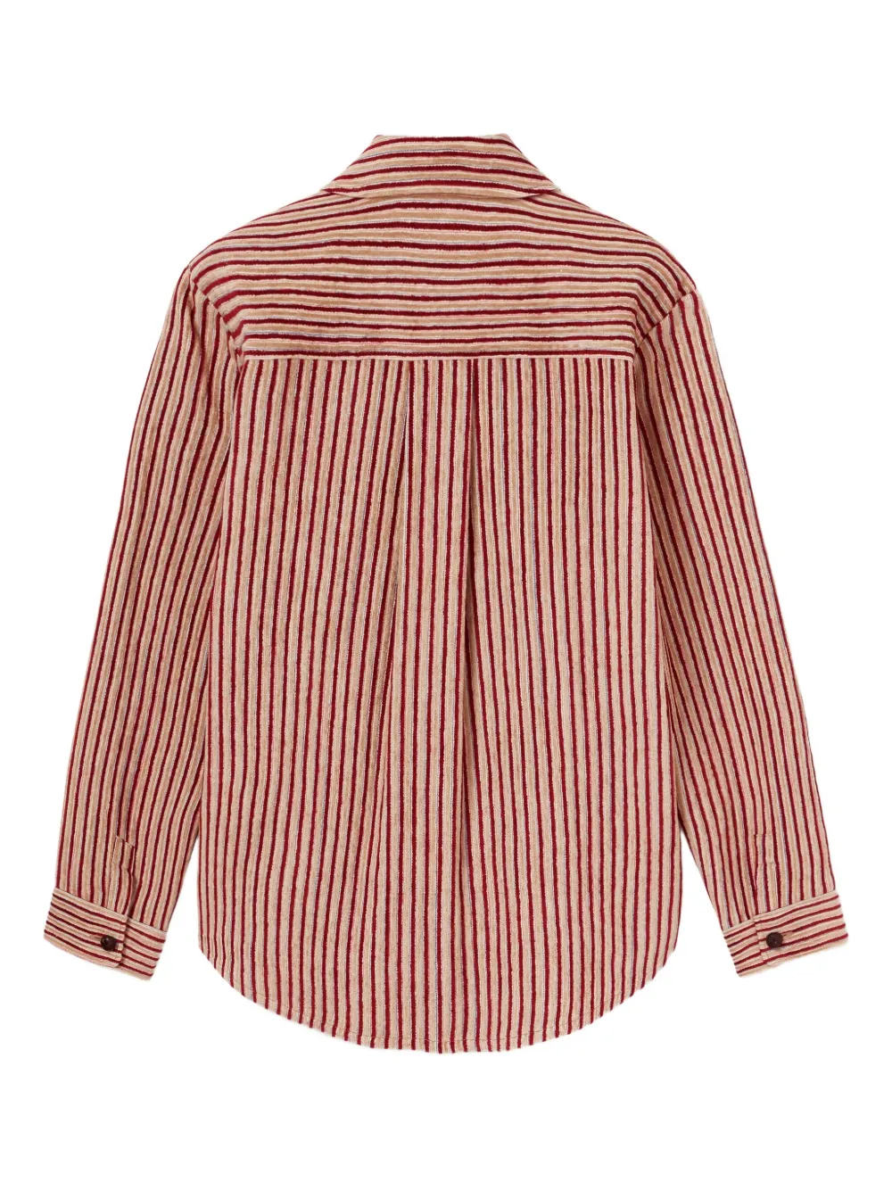 La DoubleJ striped button-fastening shirt Beige