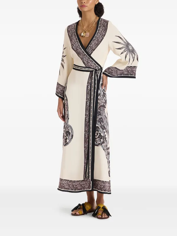 slim fit dress slacks Robson Maxi Wrap Dress Black / S main image 0