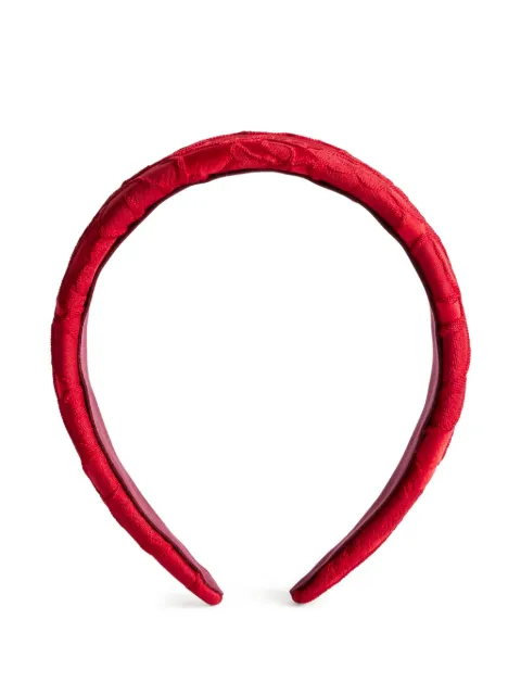 La DoubleJ floral-jacquard headband 