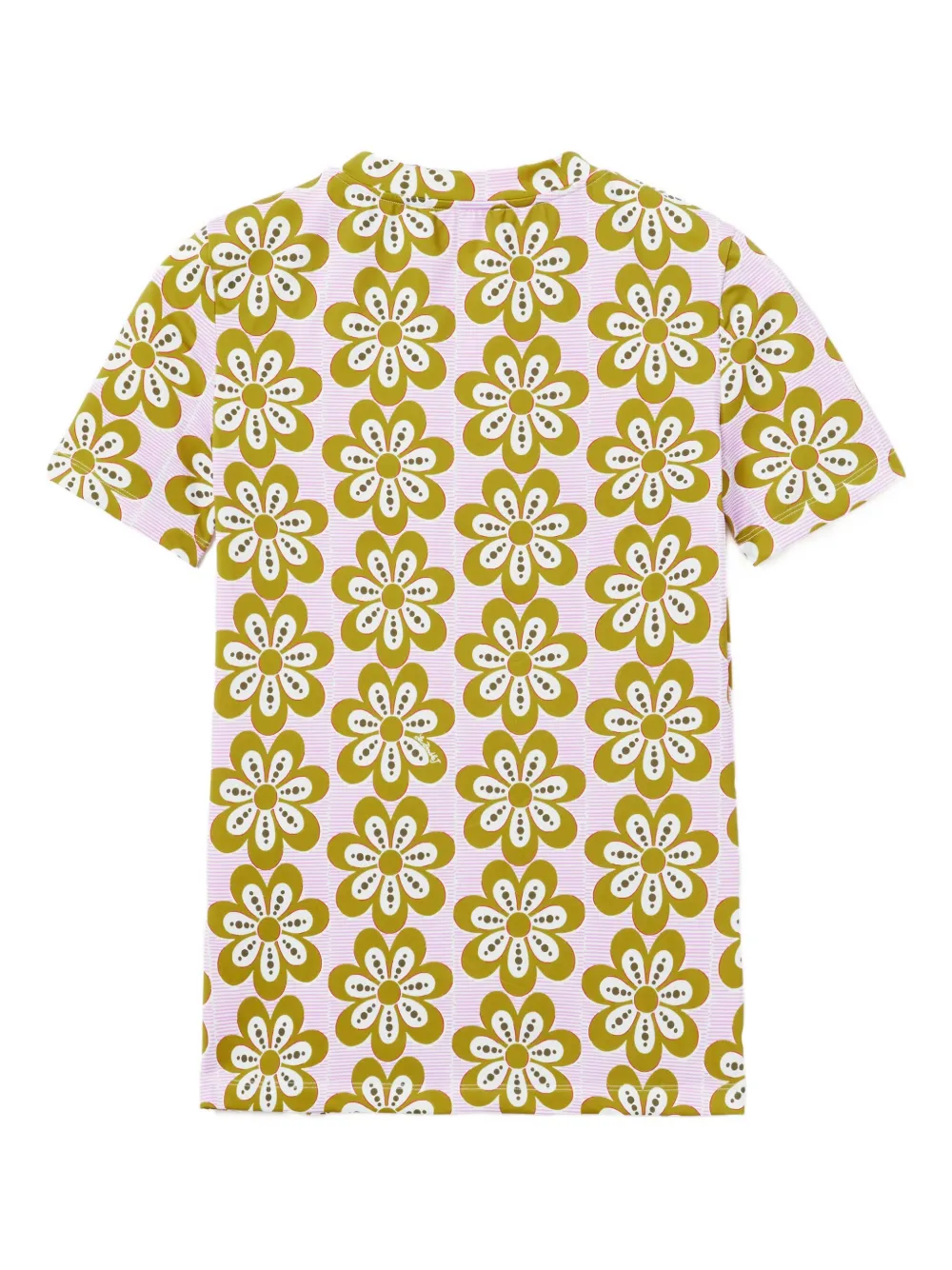 La DoubleJ flower-print short-sleeve T-shirt Roze