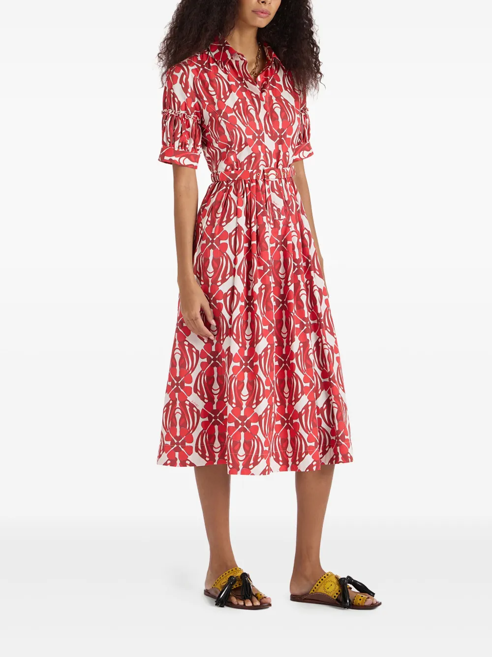 La DoubleJ Libertine midi dress - Rood