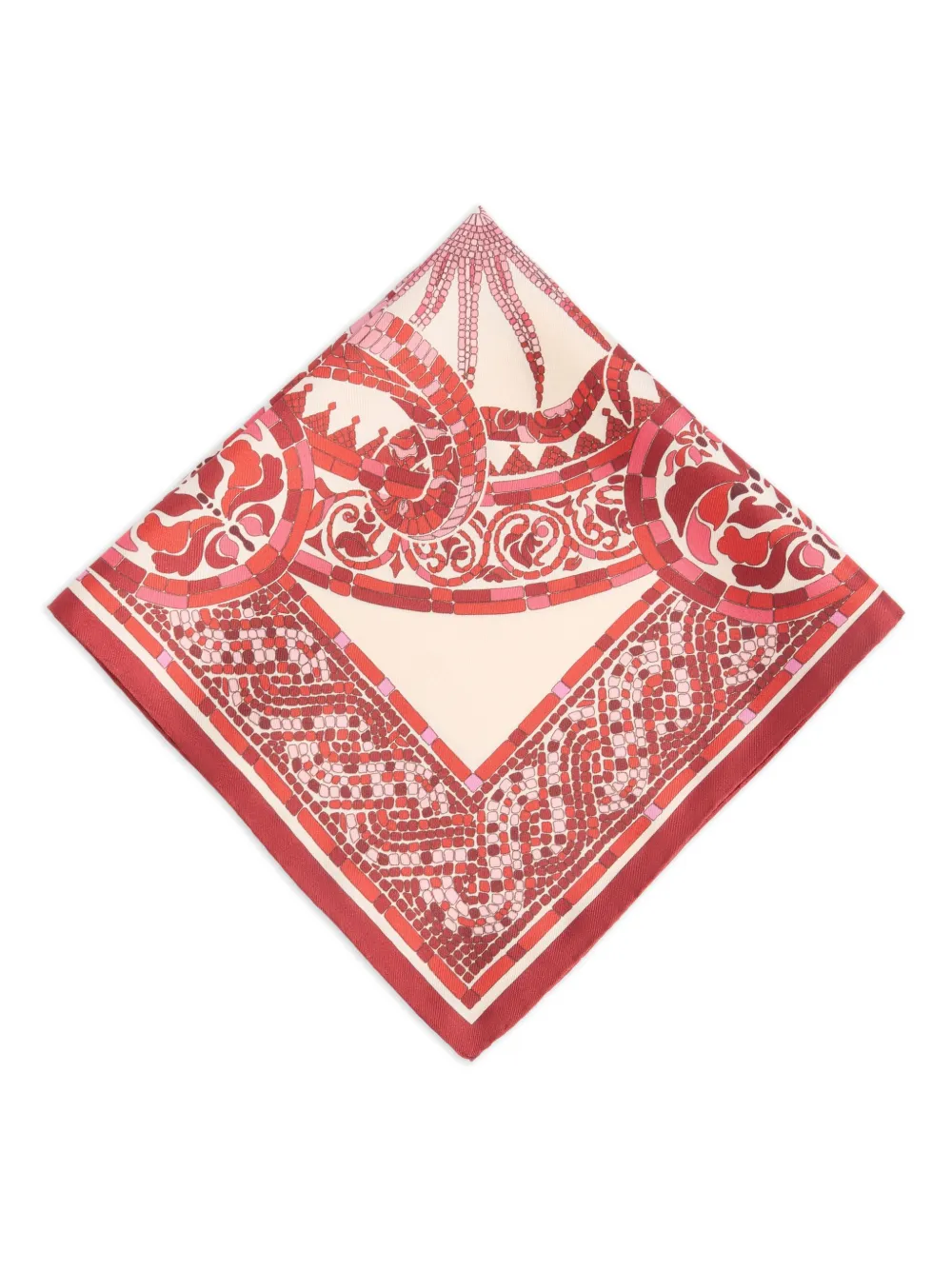 La DoubleJ printed foulard scarf - Rood